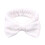 Bowknot Headband Solid Color Wide Plush Headband White 1