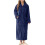 Women's Plush Zip-Up Bathrobe Warm Fluffy Cozy Housecoat 1