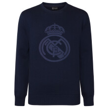 Real Madrid Official Football Gift Boys Crest Sweatshirt Top Navy 6 Years