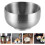 Stainless Steel Double Rice Bowl Set 3 Pieces 1