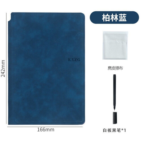 A5 Reusable Whiteboard Notebook with Faux Leather Cover 1