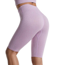 Women's High Waist Elastic Athletic Shorts Black