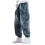 Boys Cargo Pants Wide Leg Straight Soft Trousers with 1