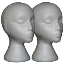 Foam Wig Head Stand for Female Hairpieces 2 pcs