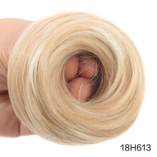 Human Hair Messy Bun Hairpiece with Elastic Band