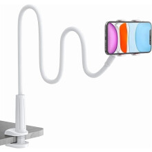 Flexible Lazy Arm Phone Holder White 360 Adjustable