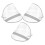 Removable Rain Cap Poncho Transparent Plastic 31x21x0.1 cm 1