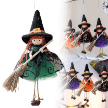 Halloween Doll Pendant Green Decorative Hanging Ornament
