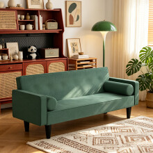 Convertible Sofa Bed Couch Click Clack Modern Sleeper Sofa Settee Green UK