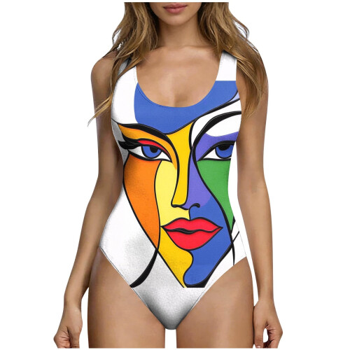 Women's Modest One-Piece Swimsuit with Tummy Control and