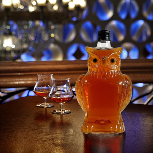 3D Animal Wine Bottles and Engraved Glass Decanter Set