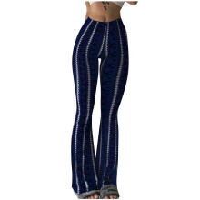 Women's Plus Size Y2K Printed Bell Bottom Leggings