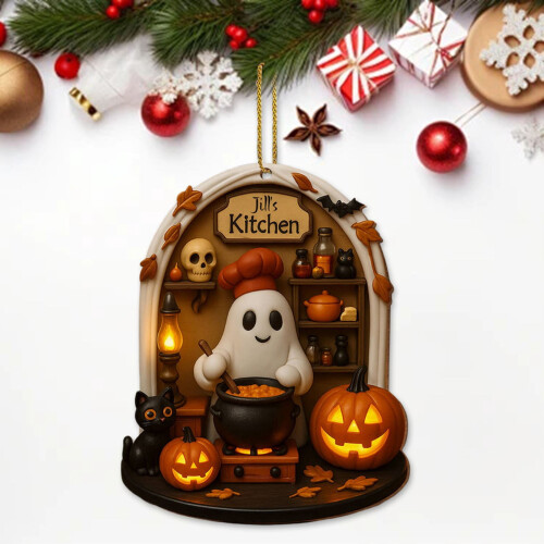Halloween Ghost Acrylic Hanging Decoration Set