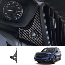Naklejka na Ramkę Przycisku Startu Samochodu One-Touch Start do Forester 2025 Carbon Fiber LHD