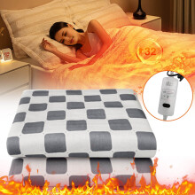 Flannel Heated Blanket 59x27.5 Inch Soft Electric Throw