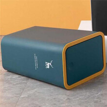 Garbage Basket Push Type Narrow Design Wide Opening Dog Proof Save Space Block Smell Lid Waste Bin Kitchen Supplies