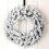 White Flocked Snowflake Christmas Wreath 18 inch 1