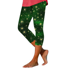 Women's Stretchy High-Waisted Shamrock Leggings