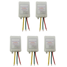 5X 1-480Min Timer Adjustable Disconnect Delay Controller AC110V 220V Power- Delay OFF Relay 7A Voltage Output B