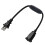 2-Prong Polarized Extension Cord with Switch Black 13A 125V 4