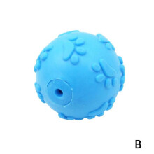 Dog Chew Toy Indestructible Rubber Squeaky Ball