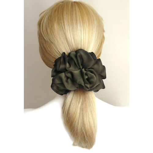 Soft Chiffon Scrunchies 38 Colors Large Ponytail Holders 1