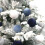 Velvet Christmas Balls 80MM 12PCS Light Blue White Dark 6
