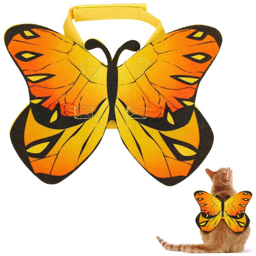 Butterfly Wing Costume Adjustable Lightweight Pet Cosplay 1