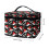 Christmas Hat Pattern Portable Makeup Brush Bag 8.86 x 6.5 6
