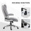 Faux Leather Executive Swivel Office Chair - Grey 6