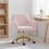 Faux Fur Rabbit Chair - Light Pink 3