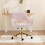 Faux Fur Rabbit Chair - Light Pink 4