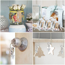 120 Pcs Angel Keychain Souvenir Wedding Gifts Baby Shower Favor Gifts Set with Tag Drawstring Candy Bag