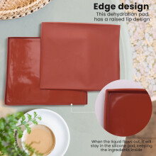 4PCS Silicone Dehydrator Mats with - Silicone Sheets Compatible , Nonstick Silicone Tray Liner, High Temperature