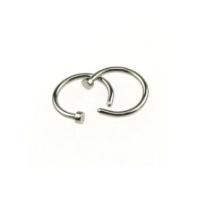 Stainless Steel Nose Ring Open Hoop 2 pcs