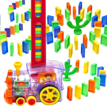 Domino Train Blocks Set with Lights and Sounds 160 Pieces