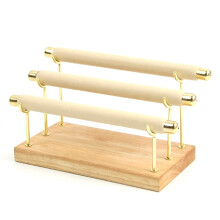 Wooden Jewelry Display Stand Ring Holder T-Bar Display Bracelets Anklets Jewelry Display Stand Packaging Jewelry Tool A