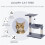 Cat Scratch Post with Bed Cat Tree for Indoor Cats Sisal Scratching Posts Hammock Kitty Activity Centre Grey 6