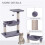 Cat Scratch Post with Bed Cat Tree for Indoor Cats Sisal Scratching Posts Hammock Kitty Activity Centre Grey 7