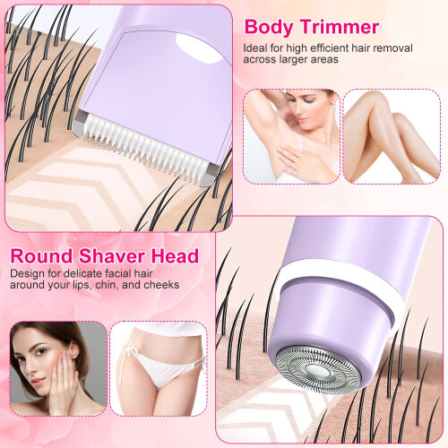 Cordless Bikini Trimmer for Women IPX5 Waterproof 2-in-1 1