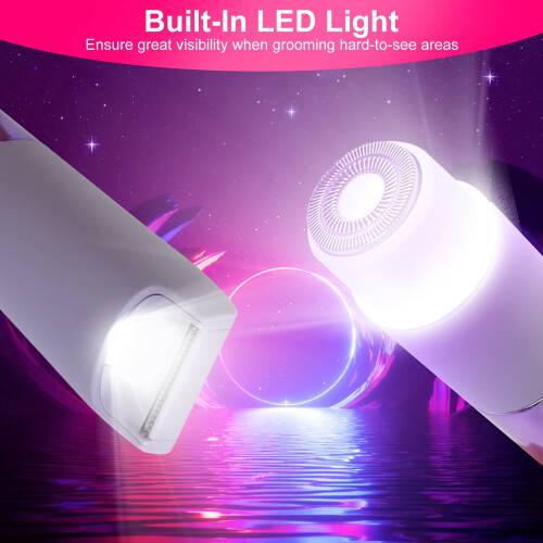 Cordless Bikini Trimmer for Women IPX5 Waterproof 2-in-1 2