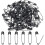 Black Safety Pins 1 inch 100 pcs 1