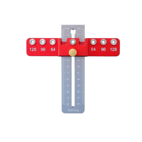 Wedge Clamp Cabinet Handle Template with Drill Bits