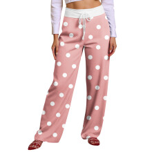 Women's Casual Sports Pants Polka Dot Print Full Length