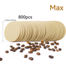 Unbleached Paper Filters Round 800 Count Compatible with