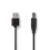 USB kabel | USB 2.0 | USB-A samec | USB-B samec | 480 Mbps | Niklovaný | 2,00 m | Kulatý | PVC | Černá | Označení 2