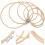 ACDANC Bamboo Embroidery Hoops 6 Pieces 6
