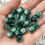Resin Beads Large Hole Dark Green 100 Pcs 1