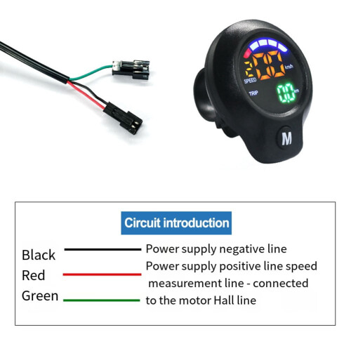 Electric Scooter Digital Display Speed and Mileage 1