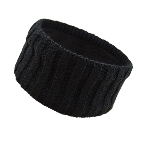 Women's Wool Knitted Headband with Velvet Lining